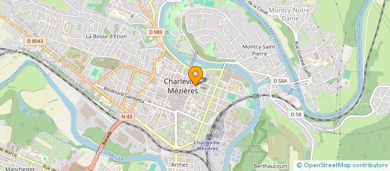 localisation de l'entreprise SCI PASSAGE DU JARDIN à CHARLEVILLE-MEZIERES