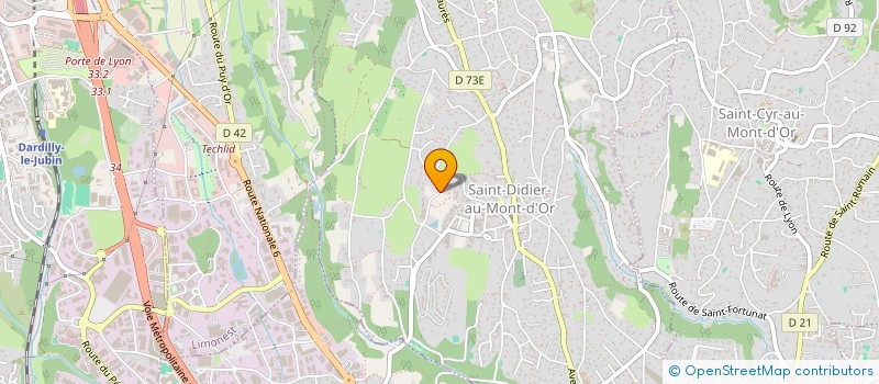 localisation de l'entreprise SCI PASSAGE MERMET  SAINT-DIDIER-AU-MONT-D'OR