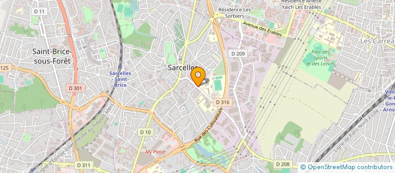 localisation de l'entreprise SCI PASSARO à SARCELLES