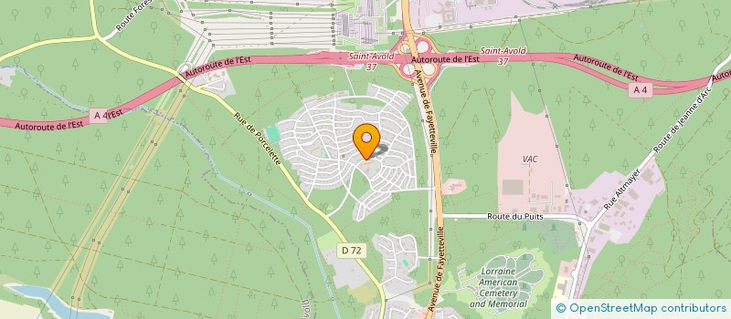 localisation de l'entreprise SCI PASSAWA  SAINT-AVOLD