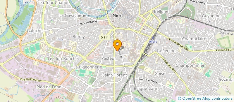 localisation de l'entreprise SCI PASSE 17  NIORT