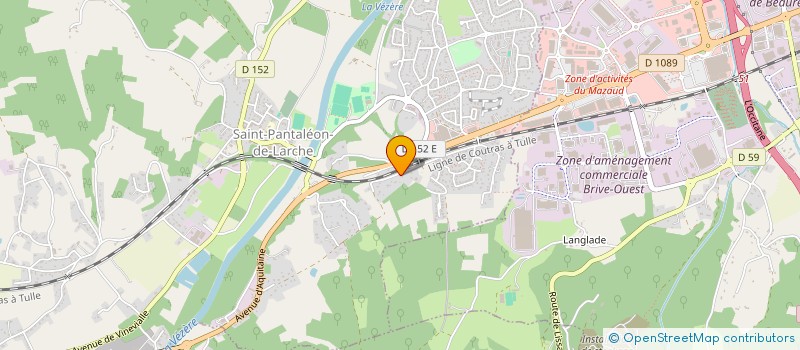 localisation de l'entreprise SCI PASSE CROISEE  SAINT-PANTALEON-DE-LARCHE