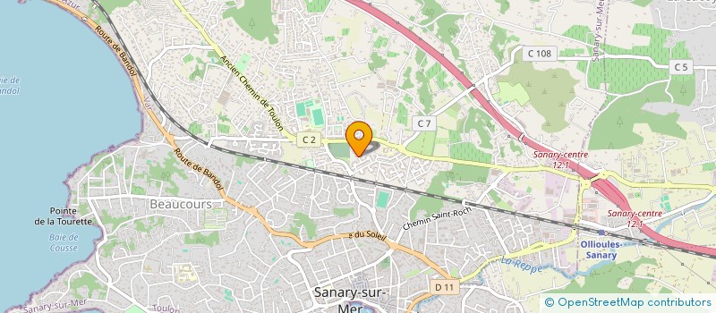 localisation de l'entreprise SCI PASSE SIMPLE à SANARY-SUR-MER