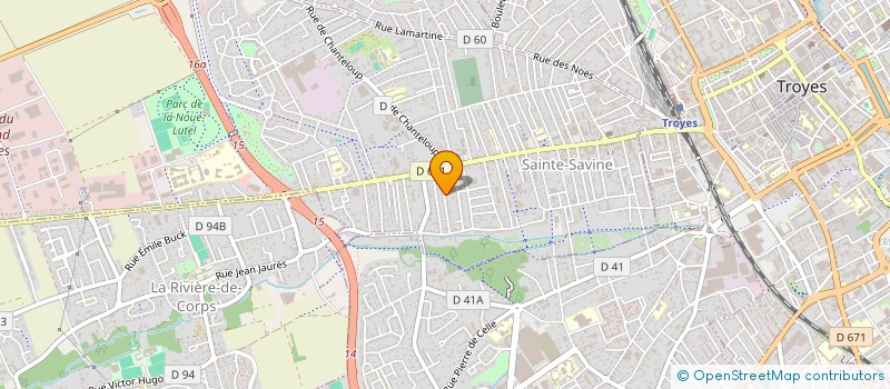 localisation de l'entreprise SCI PASSERAT  SAINTE-SAVINE