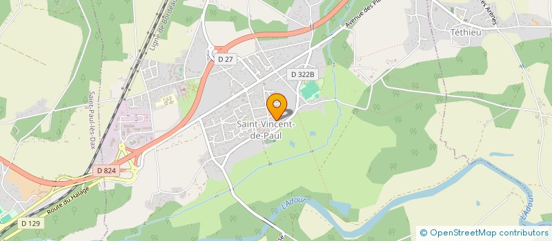localisation de l'entreprise SCI PASSI  SAINT-VINCENT-DE-PAUL