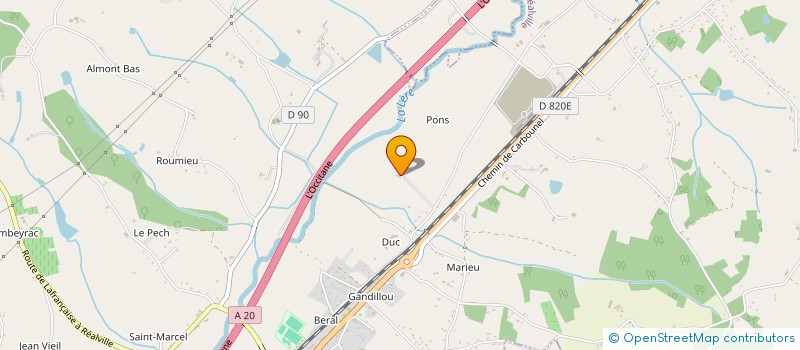 localisation de l'entreprise SCI PASSI  REALVILLE