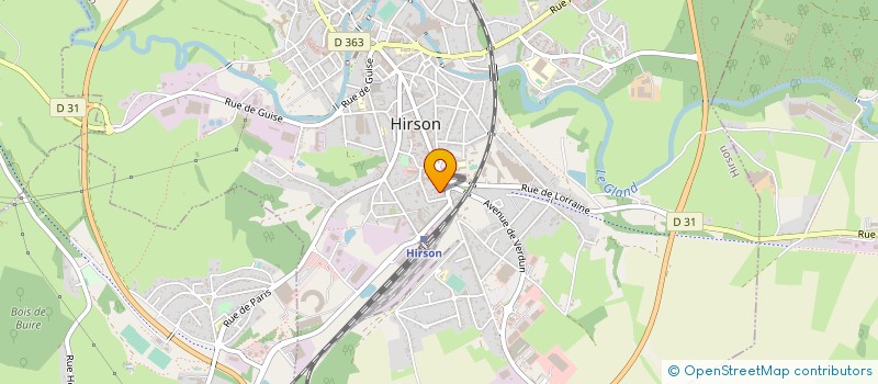 localisation de l'entreprise SCI PASSIFLOR  HIRSON