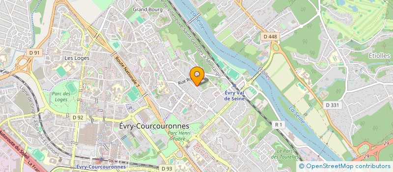 localisation de l'entreprise SCI PASSIFLORE à EVRY-COURCOURONNES