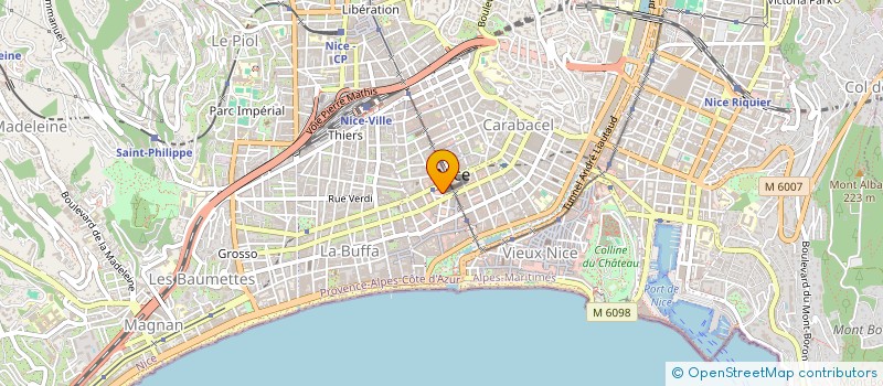 localisation de l'entreprise SCI PASSIFLORE  NICE