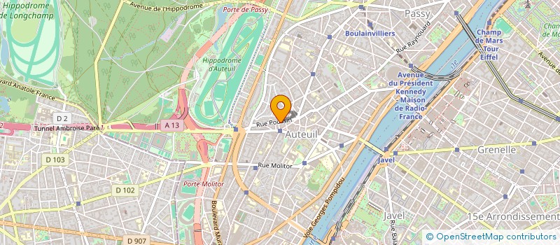 localisation de l'entreprise SCI PASSIMMO  PARIS