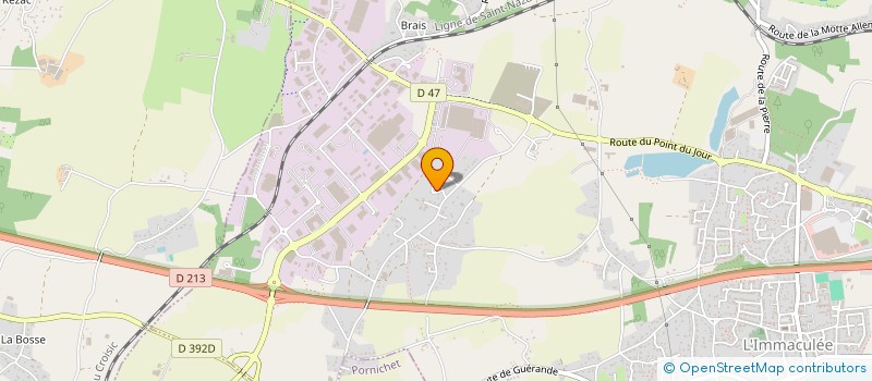 localisation de l'entreprise SCI PASSION  SAINT-NAZAIRE