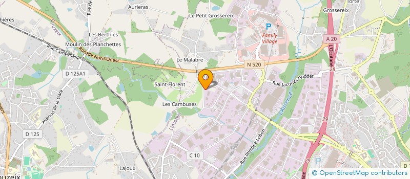 localisation de l'entreprise SCI PASSION à LIMOGES