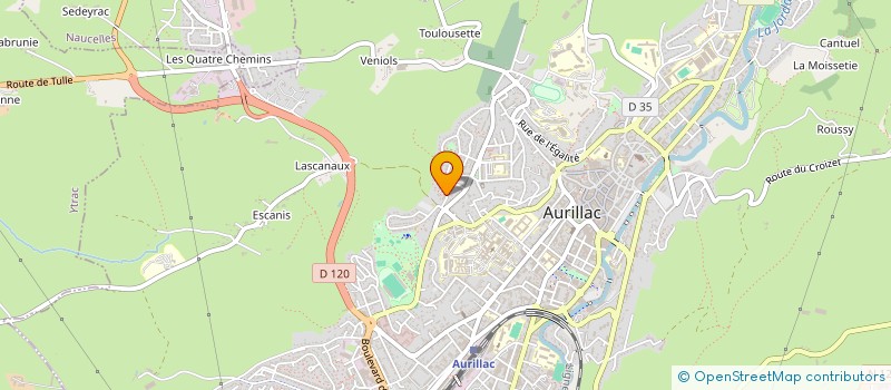 localisation de l'entreprise SCI PASSOL à AURILLAC