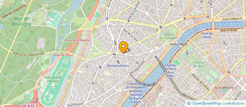 localisation de l'entreprise SCI  PASSY 74  PARIS