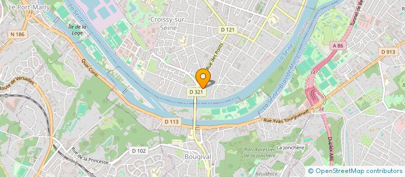 localisation de l'entreprise SCI PASSY-BORDEAUX  CROISSY-SUR-SEINE