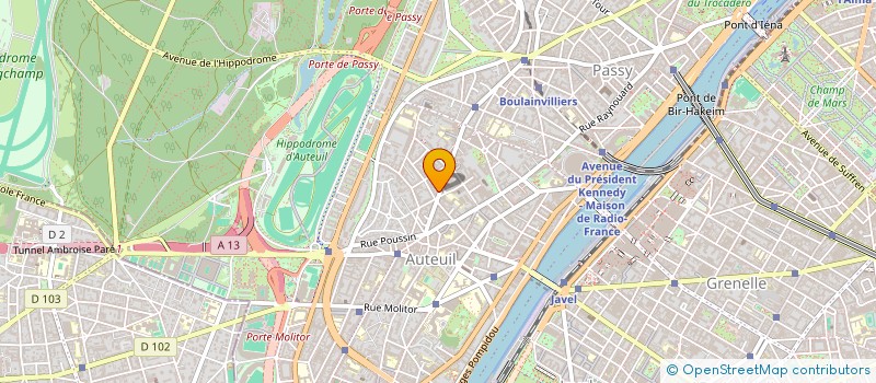 localisation de l'entreprise SCI PASSY SAINT-JAMES à PARIS