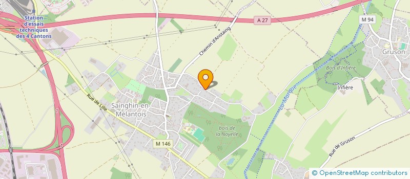 localisation de l'entreprise SCI PASTANSTAING  SAINGHIN-EN-MELANTOIS