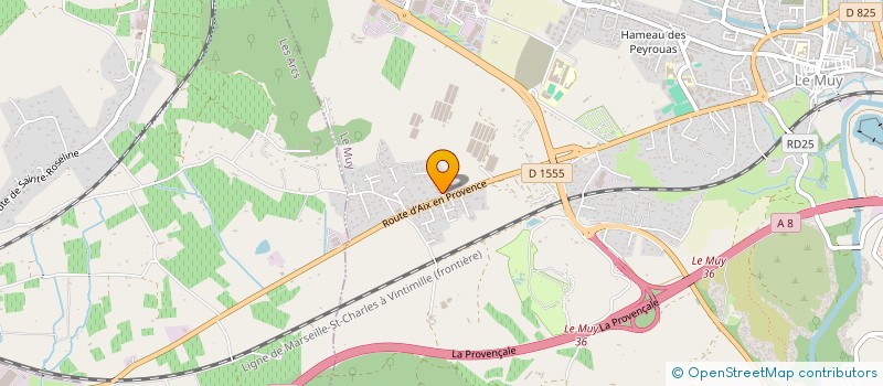 localisation de l'entreprise SCI PASTECH  LE MUY