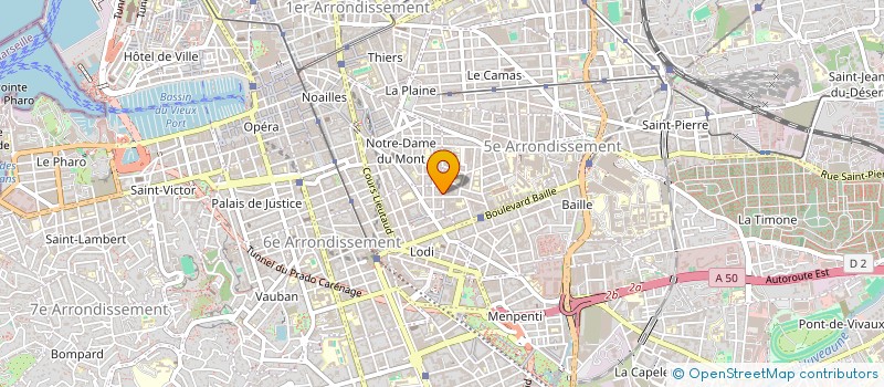 localisation de l'entreprise SCI PASTEL à MARSEILLE