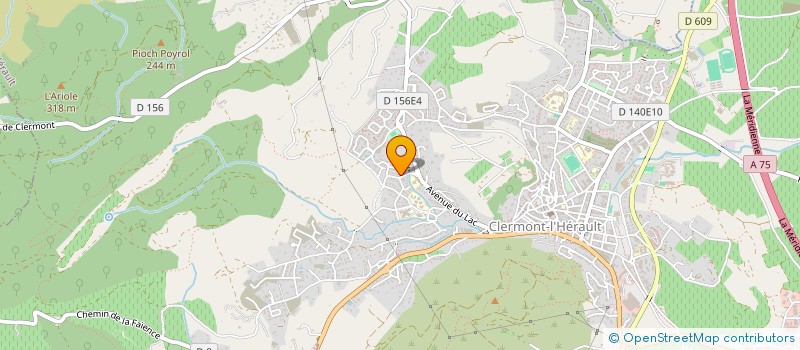 localisation de l'entreprise SCI PASTEL  CLERMONT-L'HERAULT