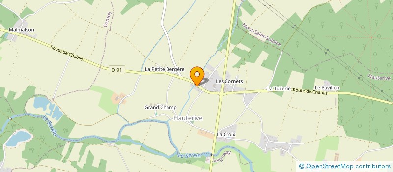 localisation de l'entreprise SCI PASTELLE à HAUTERIVE