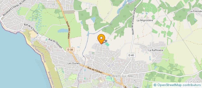 localisation de l'entreprise SCI PASTELLE GABUT à BREM-SUR-MER