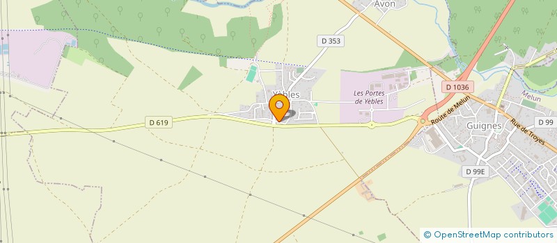 localisation de l'entreprise SCI PASTEMPS  YEBLES