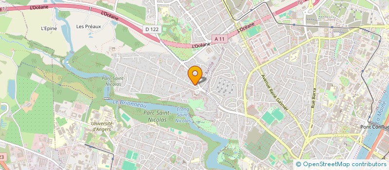 localisation de l'entreprise SCI PASTEUR 241 TER ANGERS à AVRILLE