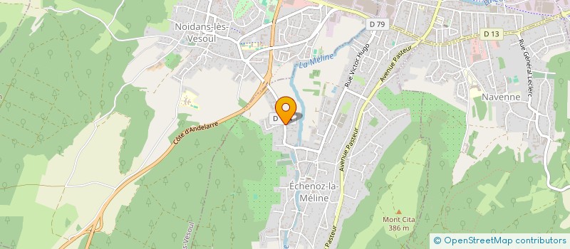 localisation de l'entreprise SCI PASTEUR à ECHENOZ-LA-MELINE