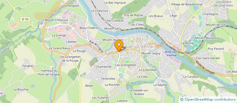 localisation de l'entreprise SCI PASTEUR à AIXE-SUR-VIENNE