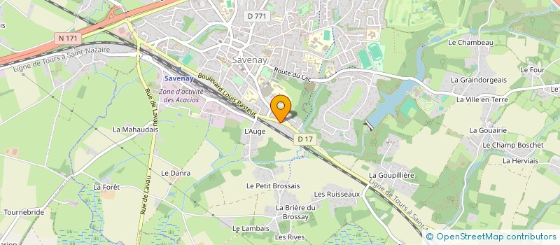 localisation de l'entreprise SCI PASTEUR  SAVENAY