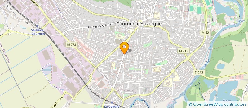 localisation de l'entreprise SCI PASTEUR  COURNON-D'AUVERGNE