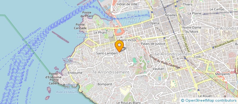 localisation de l'entreprise SCI PASTEUR à MARSEILLE