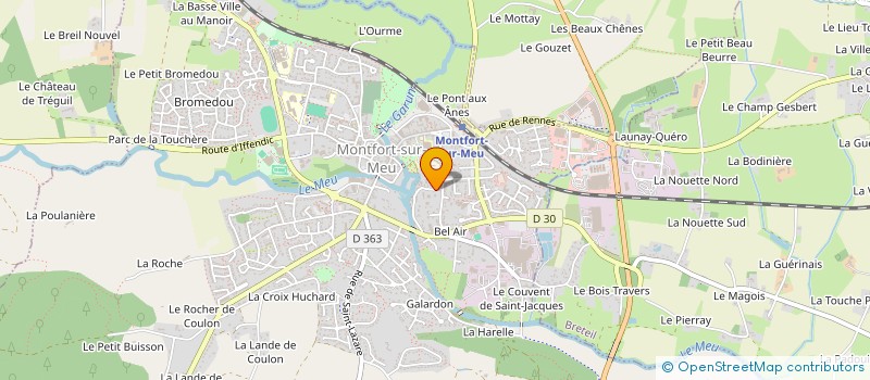 localisation de l'entreprise SCI PASTEUR  MONTFORT-SUR-MEU