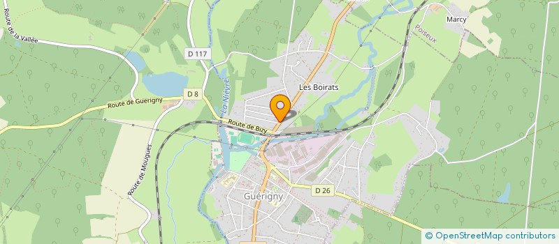 localisation de l'entreprise SCI PASTEUR  GUERIGNY