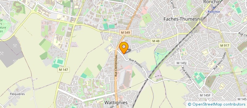 localisation de l'entreprise SCI PASTEUR  WATTIGNIES