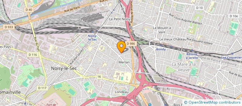 localisation de l'entreprise SCI PASTEUR à NOISY-LE-SEC