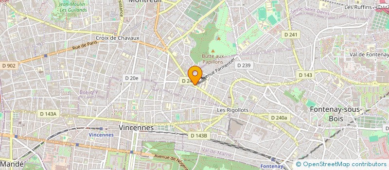 localisation de l'entreprise SCI PASTEUR à FONTENAY-SOUS-BOIS