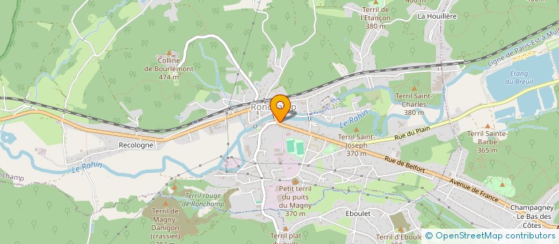 localisation de l'entreprise SCI PASTEUR  RONCHAMP