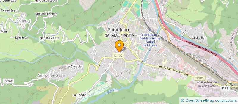 localisation de l'entreprise SCI PASTEUR  SAINT-JEAN-DE-MAURIENNE