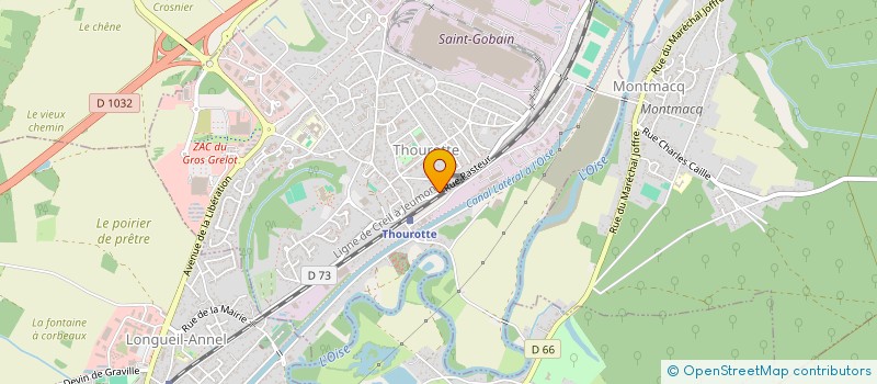 localisation de l'entreprise SCI PASTEUR  THOUROTTE