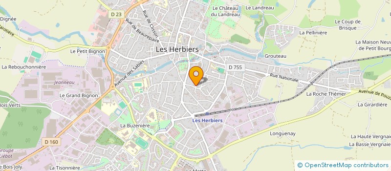 localisation de l'entreprise SCI PASTEUR à LES HERBIERS