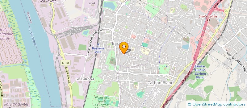 localisation de l'entreprise SCI PASTEUR  BASSENS