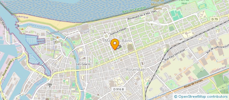 localisation de l'entreprise SCI PASTEUR à DUNKERQUE