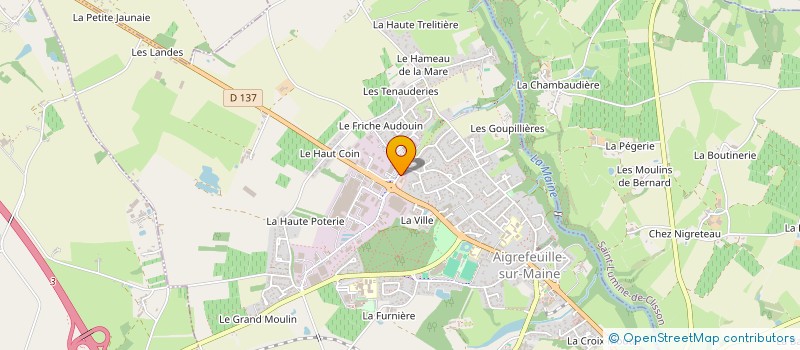 localisation de l'entreprise SCI PASTEUR  AIGREFEUILLE-SUR-MAINE