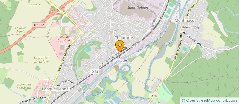 localisation de l'entreprise SCI PASTEUR  THOUROTTE