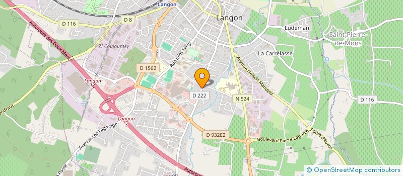 localisation de l'entreprise SCI PASTEUR à LANGON