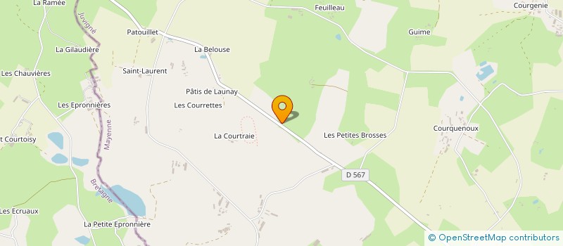 localisation de l'entreprise SCI PASTEUR  JUVIGNE