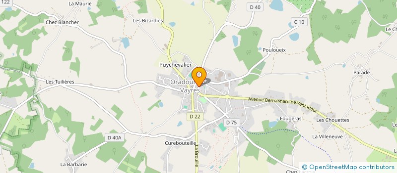 localisation de l'entreprise SCI PASTEUR  ORADOUR-SUR-VAYRES