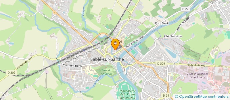 localisation de l'entreprise SCI PASTEUR  SABLE-SUR-SARTHE
